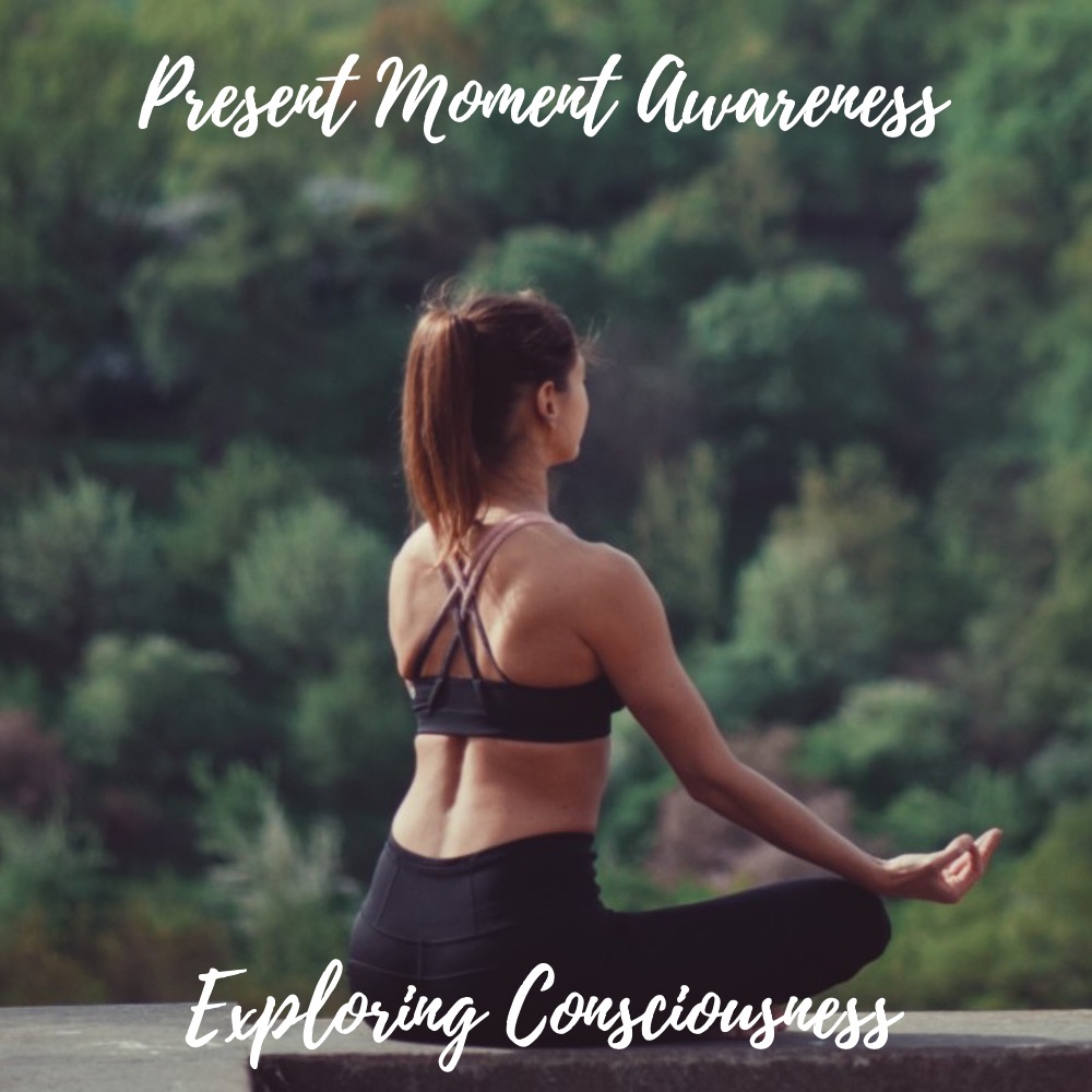 Woman meditating outdoors for mindfulness and relaxation.