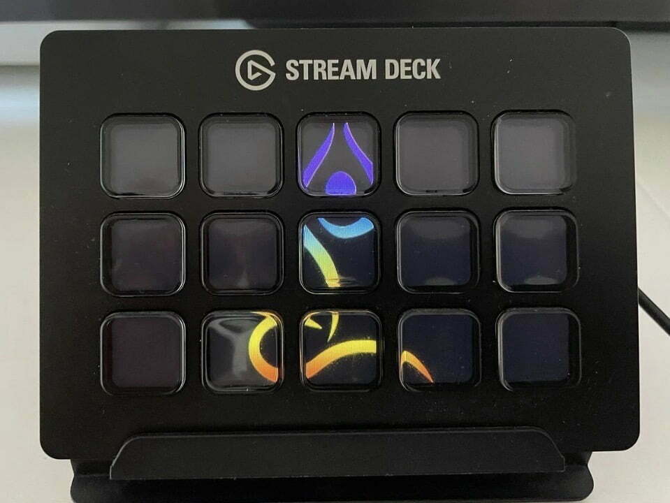 Elgato Stream Deck for live streaming control.
